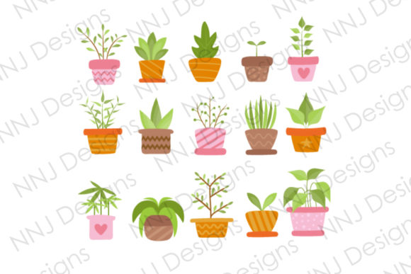Download Potted Plant Clipart Bundle Green Nature - Bundle Collection