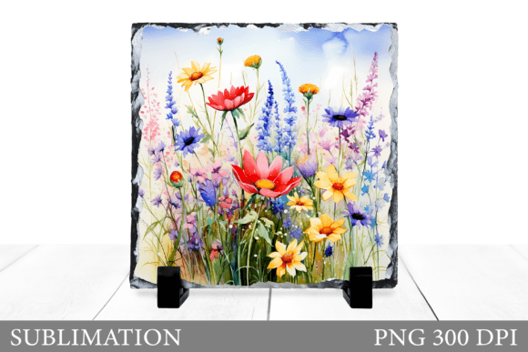 Download Wildflowers Sublimation. Flowers Slate - Sublimation Collection