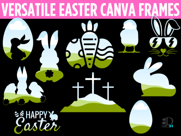 Download Easter Canva Frames 10 Versatile Designs - Versatile designs Collection