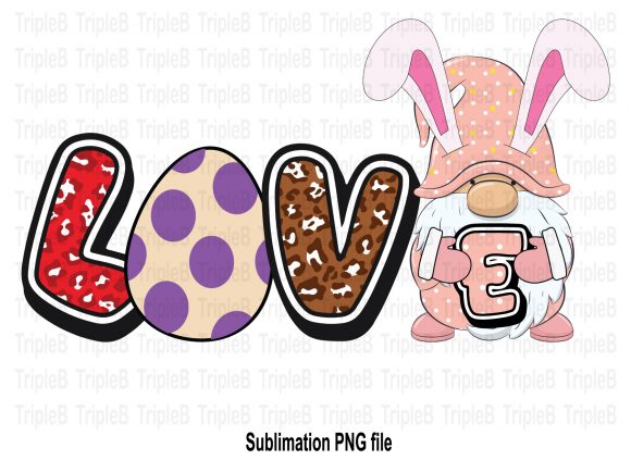 Download Gnome Love Easter Eggs Sublimation - Sublimation Collection