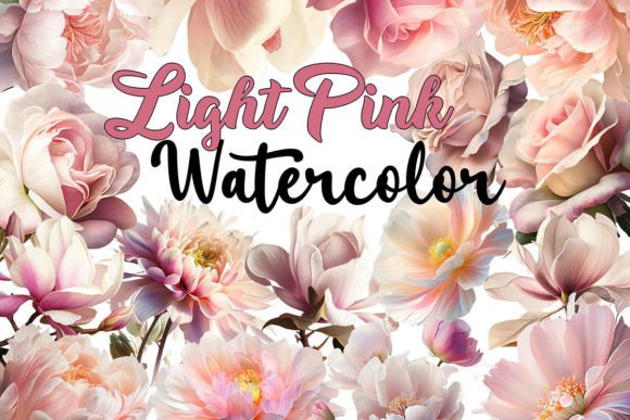 Download Light Pink Floral Watercolor Bundle - Bundle Collection
