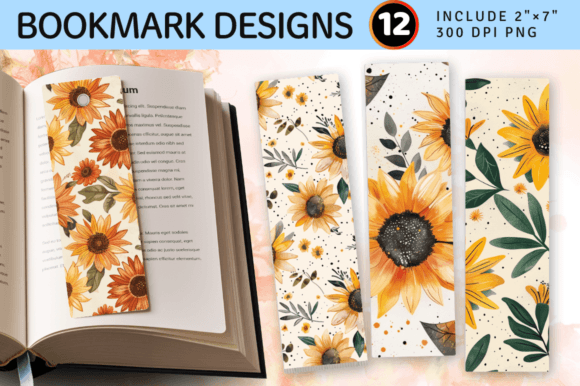 Download Boho Daisy Sunflowers PNG Bookmark Desig - Boho daisy Collection