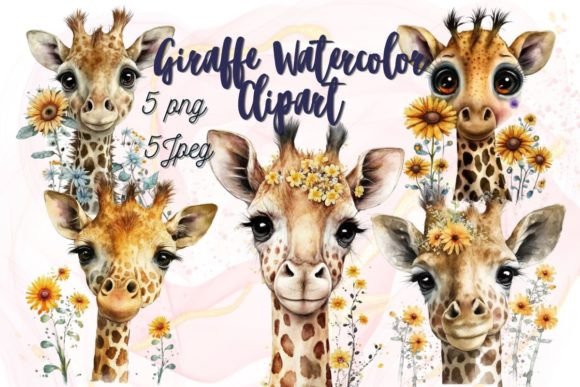 Download Watercolor Giraffe Clipart Png - Watercolor giraffe clipart Collection