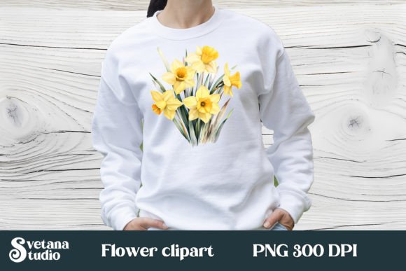 Download Daffodils Flower Sublimation Design - Sublimation Collection