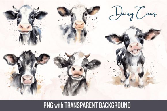 Download Dairy Cows Cute Sublimation Design - Sublimation Collection