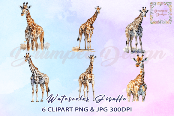 Download Watercolor Giraffe Clipart - Watercolor giraffe clipart Collection