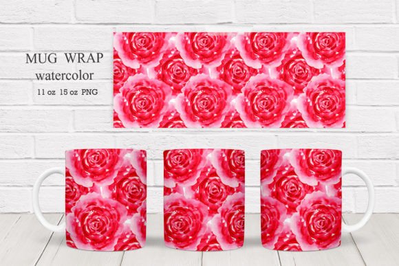 Download Wildflowers Mug Wraps Sublimation Roses. - Sublimation Collection