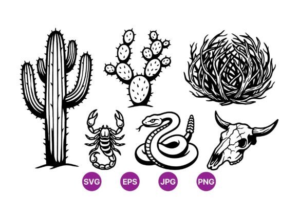 Download Western Desert Nature Illustrations - Nature illustrations Collection