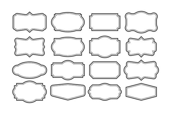 Download Vintage Frames Set, Clipart Bundle. Retr - Bundle Collection
