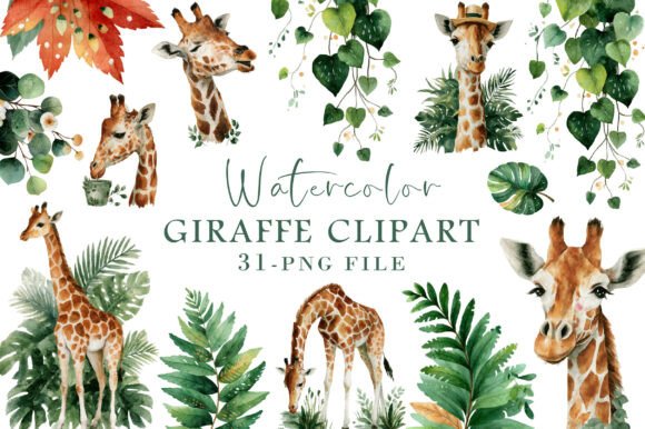 Download Watercolor Giraffe Clipart - Watercolor giraffe clipart Collection