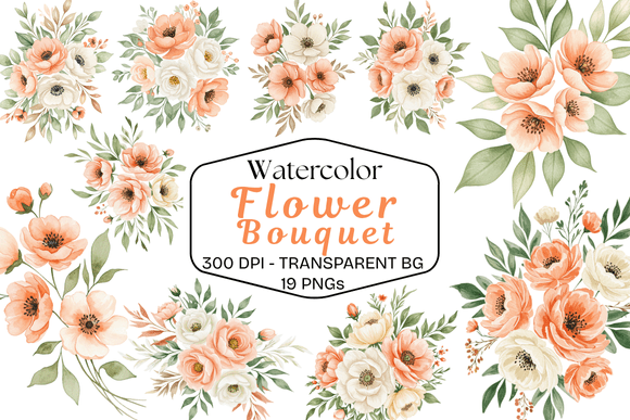 Download Watercolor Flower Bouquet PNG - Watercolor flower bouquet png Collection