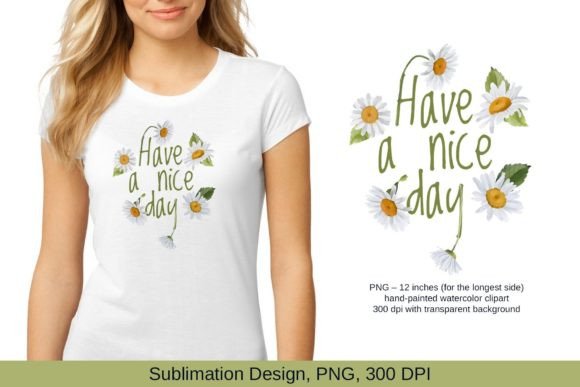 Download Watercolor Daisy Quote Sublimation - Sublimation Collection