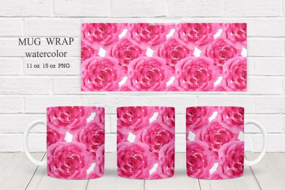 Download Wildflowers Mug Wraps Sublimation Roses. - Sublimation Collection