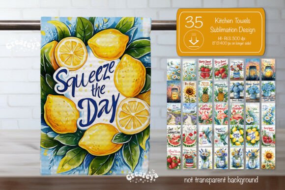 Download Summer Kitchen Towel Bundle Sublimation - Bundle Collection