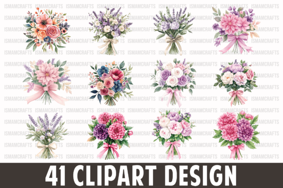 Download Wedding Flower Bouquet Clipart Bundle - Bundle Collection