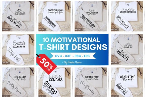 Download Motivational T-shirt Designs Bundle - Bundle Collection