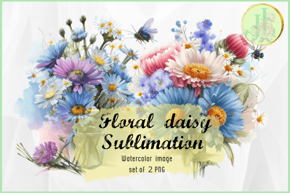 Download Floral Daisy Watercolor Sublimation - Sublimation Collection