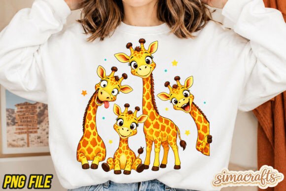 Download Funny Cartoon Quirky Giraffe Sublimation - Sublimation Collection