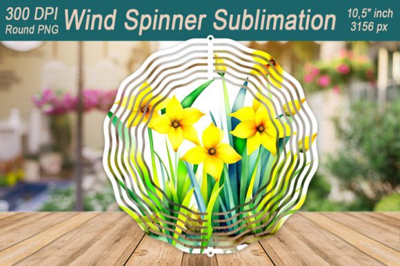 Download Narcissus Wind Spinner Sublimation - Sublimation Collection