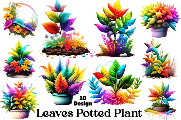 Download Leaves Potted Plant Clipart Bundle - Bundle Collection