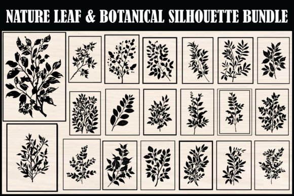 Download Nature Leaf Botanical Silhouette Bundle - Bundle Collection