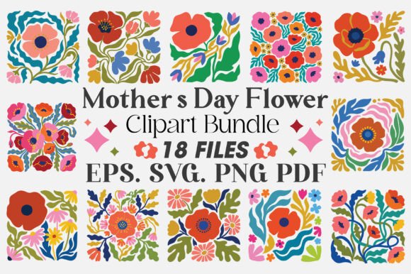 Download Mother’s Day Flower Clipart Bundle - Bundle Collection