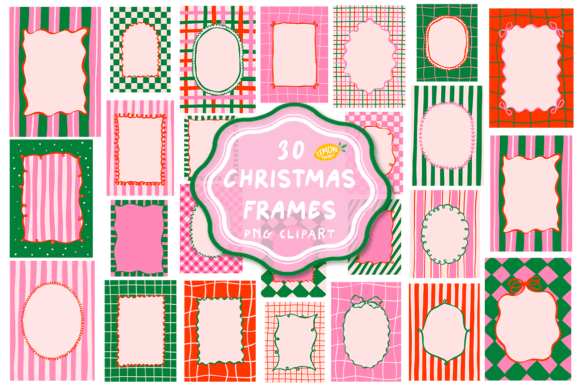Download Christmas Frames PNG Clipart Bundle - Bundle Collection