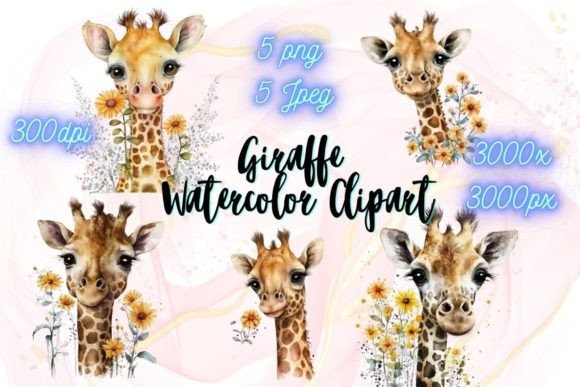 Download Watercolor Giraffe Clipart Png - Watercolor giraffe clipart Collection