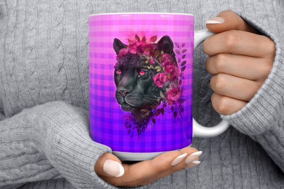 Download Black Panther Checkered Mug Sublimation - Sublimation Collection
