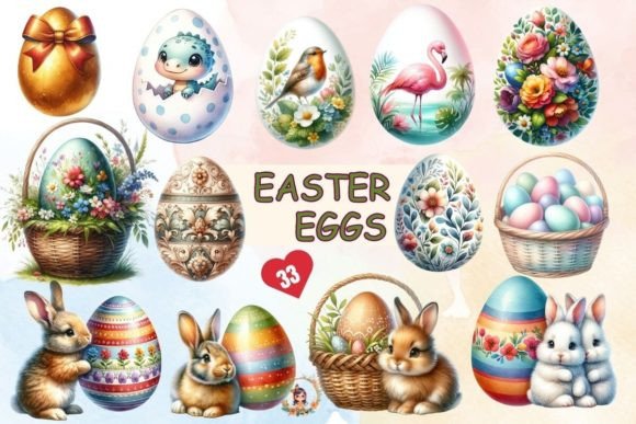Download Watercolor Easter Eggs Sublimation PNG - Sublimation Collection