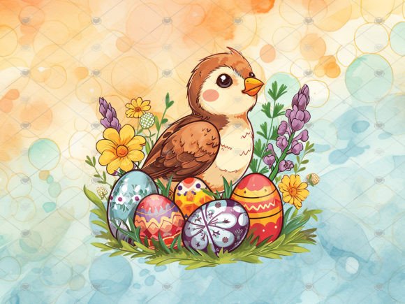 Download Chick and Easter Eggs Sublimation PNG - Sublimation Collection