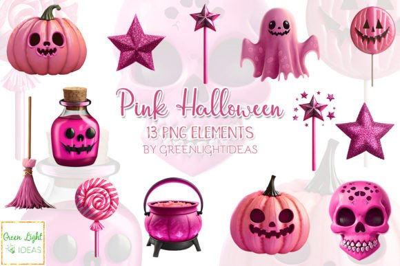 Download Pink Halloween Cute Sublimation Clipart - Sublimation Collection