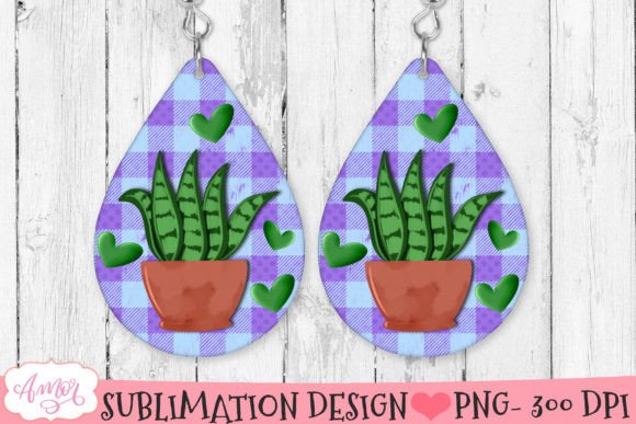 Download Earring Sublimation PNG for Plant Mom - Sublimation Collection