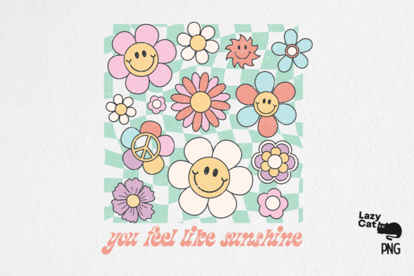 Download Retro Summer Flower PNG Sublimation - Sublimation Collection