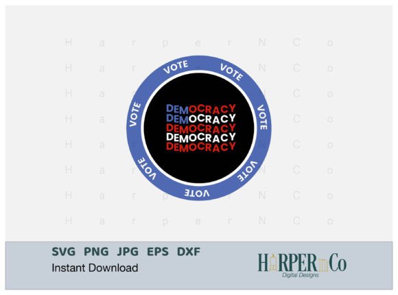Download Vote Democracy SVG, Sublimation PNG DXF - Sublimation Collection