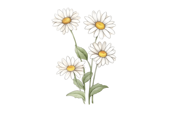 Download Watercolor Daisy Bouquet Sublimation - Sublimation Collection