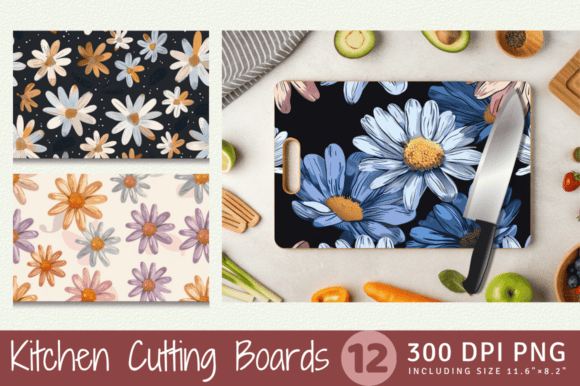 Download Daisy Boho Cutting Boards Sublimation - Sublimation Collection