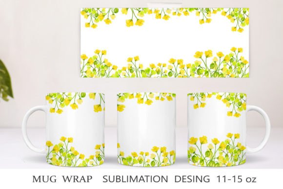 Download Wildflower Mug Wraps Sublimation - Sublimation Collection