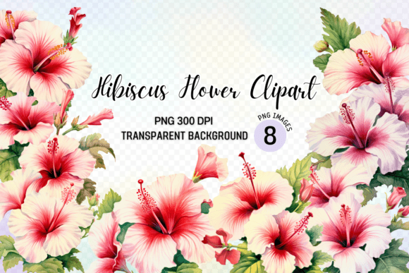 Download Hibiscus Flower Clipart Design Bundle - Bundle Collection