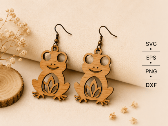 Download Frog Earrings SVG - Premium Resources